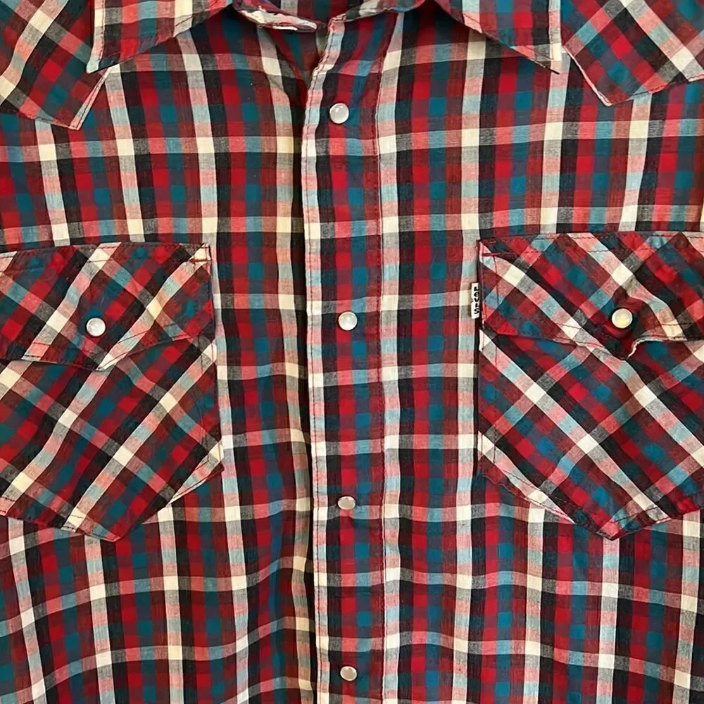 Levi’s men’s L western pearl snap shirt Rodeo cowboy Yellowstone